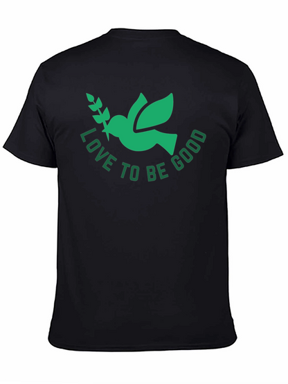 Love To Be Good Dove Graphic Tee - Black