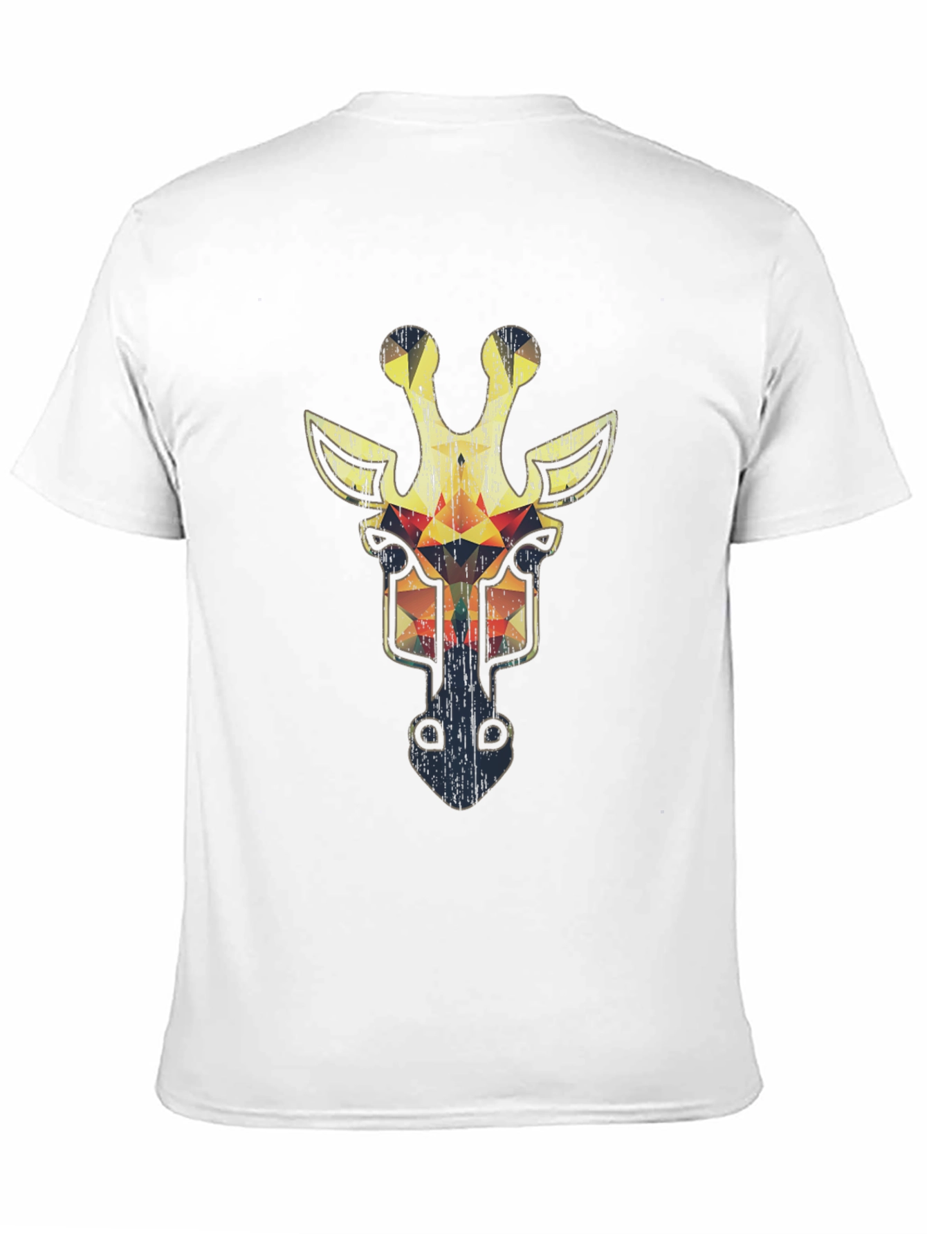 Geometric Giraffe Graphic Tee - Cool Animal Print T-Shirt