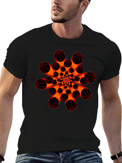 Basketball Burst Graphic T-Shirt
