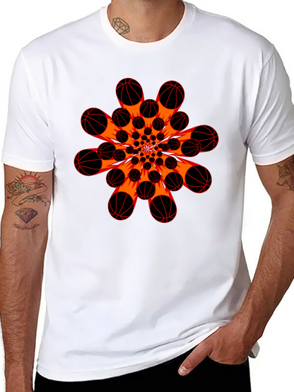 Basketball Burst Graphic T-Shirt