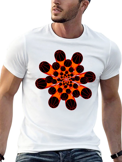 Basketball Burst Graphic T-Shirt
