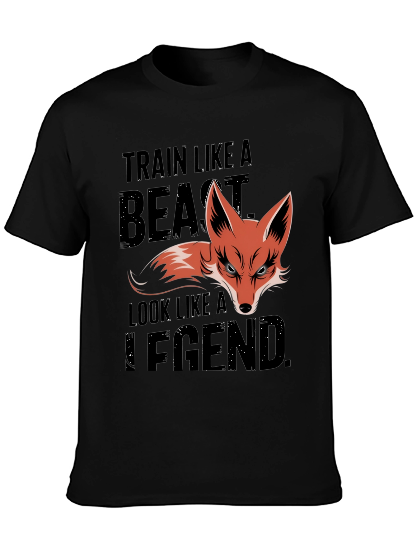 Train Like a Beast Fox Graphic T-Shirt