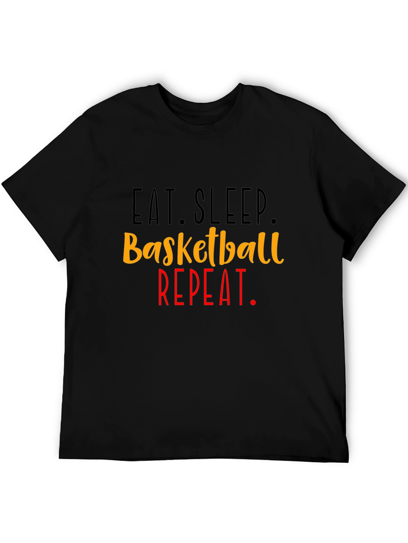 Eat Sleep Basketball Repeat Graphic Tee