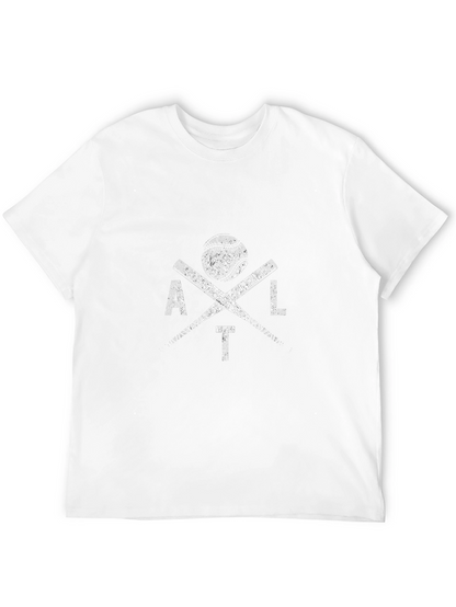 Distressed ATL Baseball Graphic T-Shirt