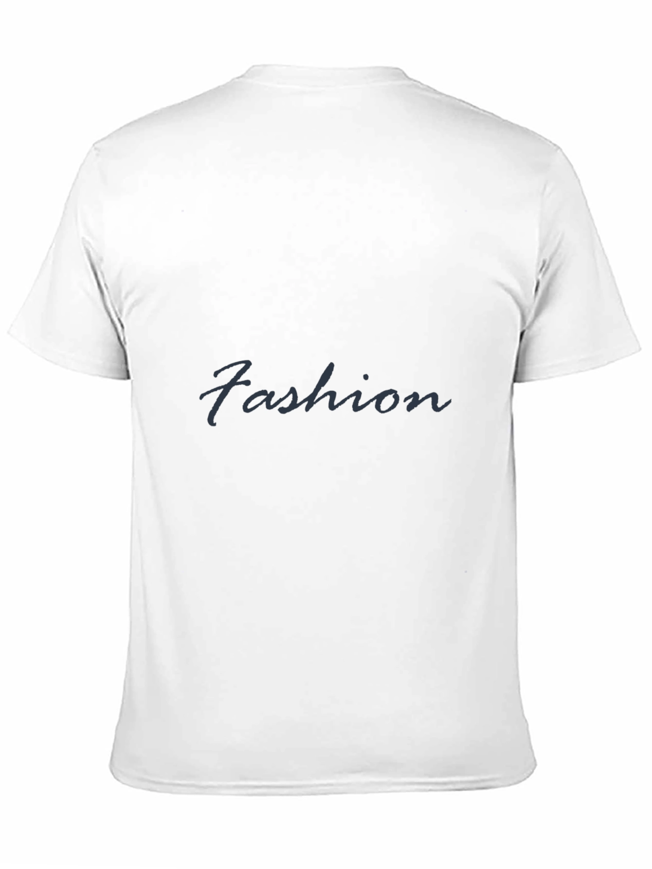 Fashion Mens Black Crew Neck T-Shirt