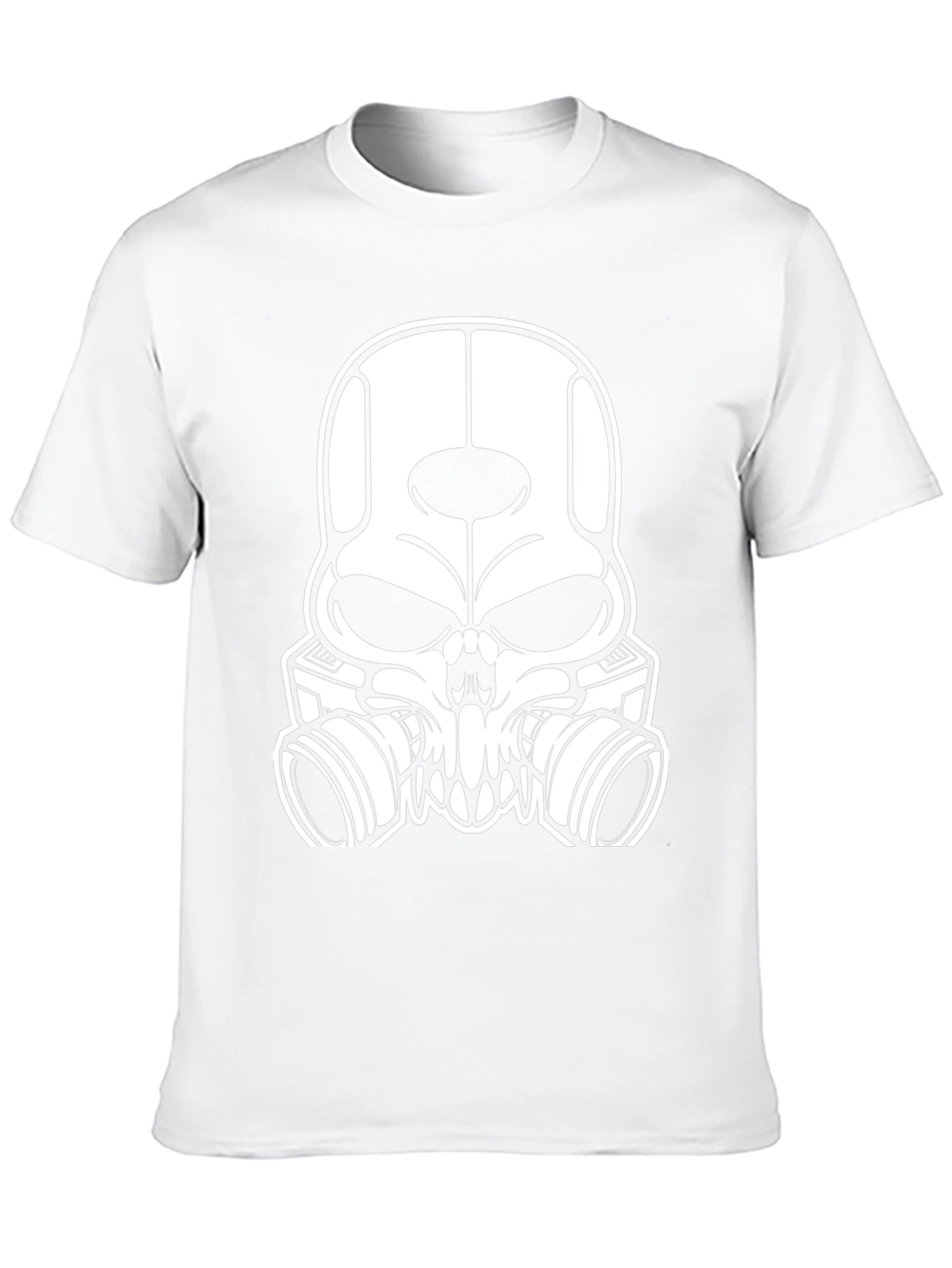 Skull Gas Mask Black Graphic Tee