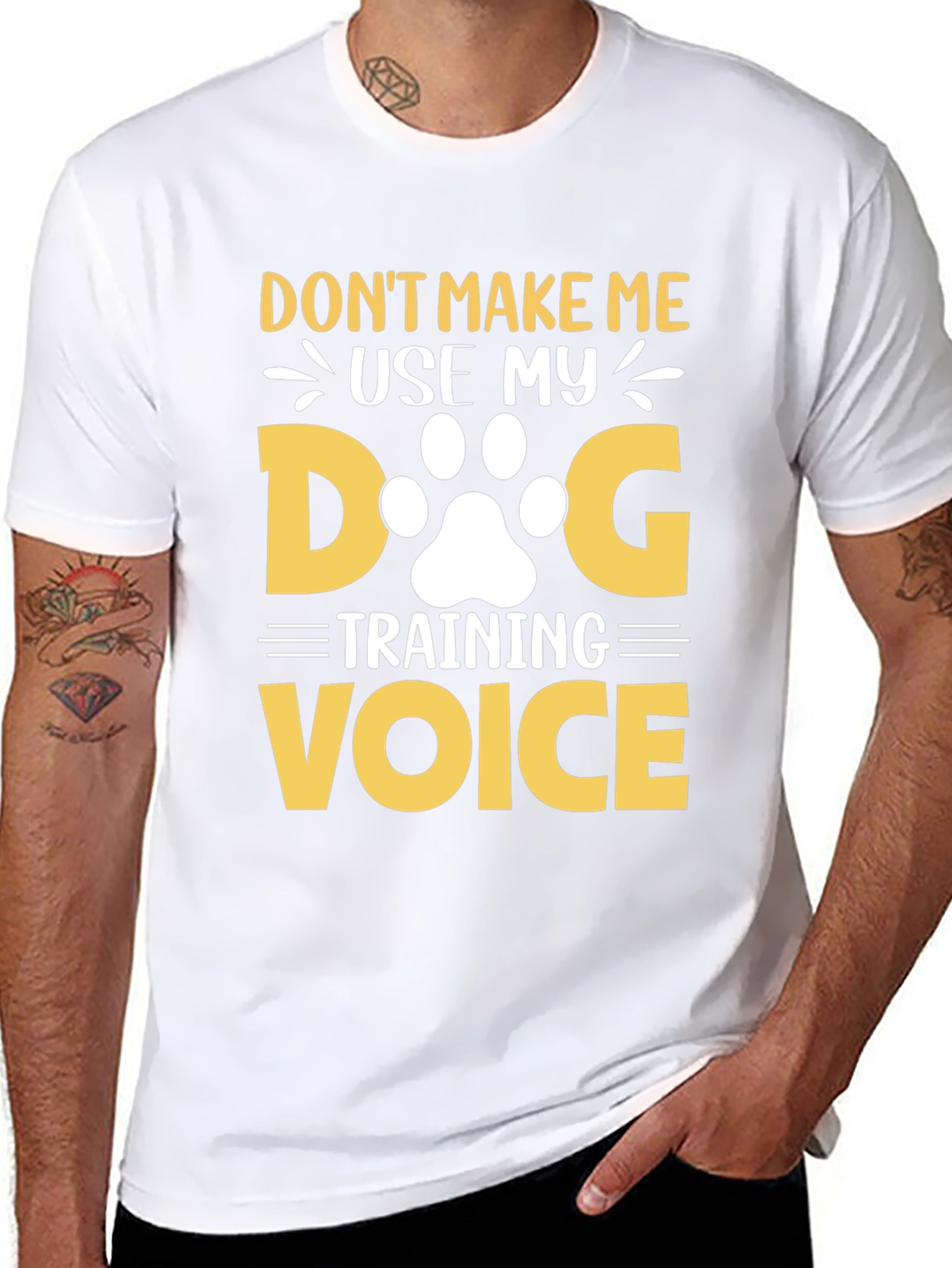 Dog Training Voice T-Shirt - Funny Dog Lover Tee
