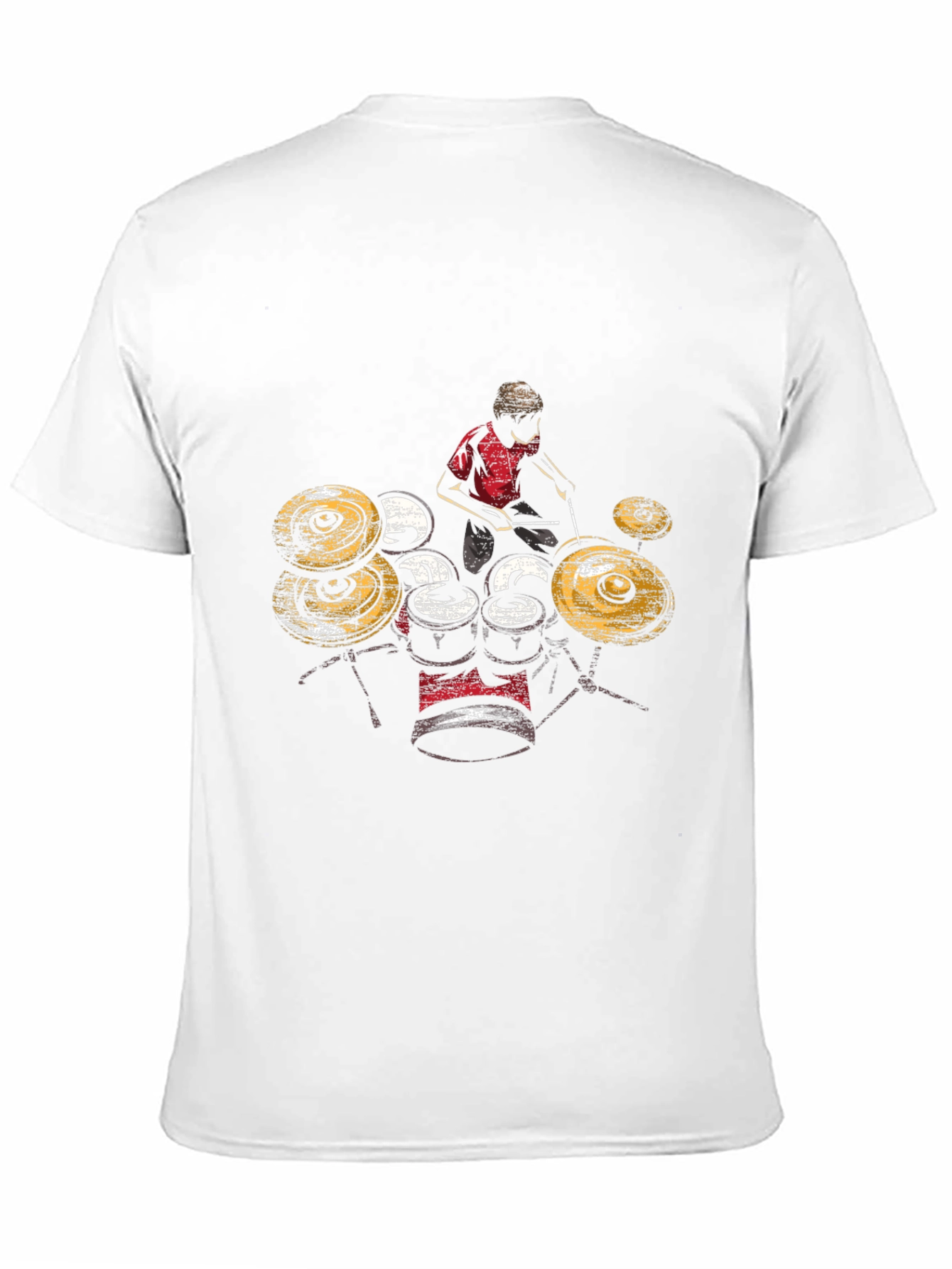 Drummer Graphic T-Shirt - Black Cotton Tee