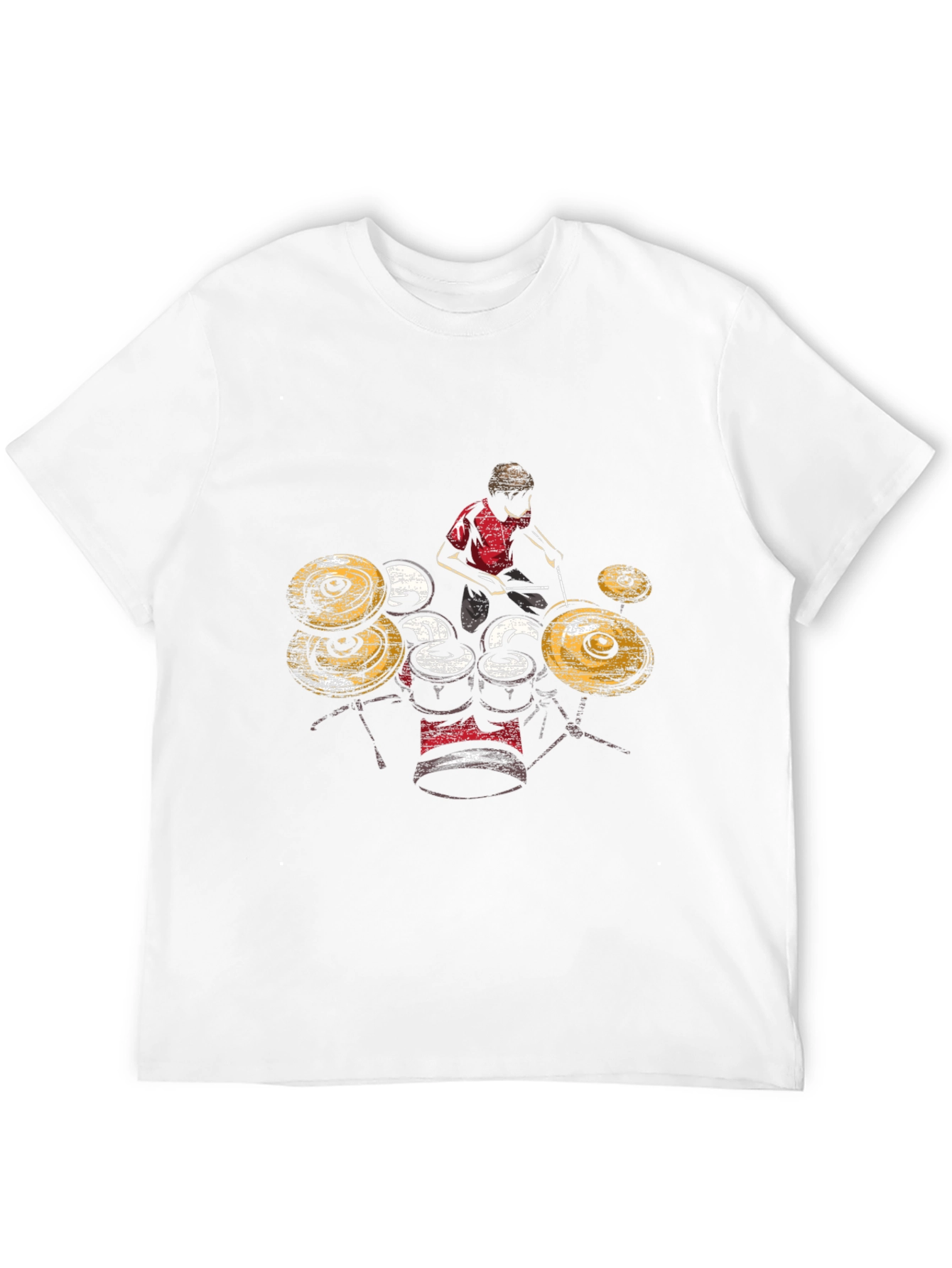 Drummer Graphic T-Shirt - Black Cotton Tee