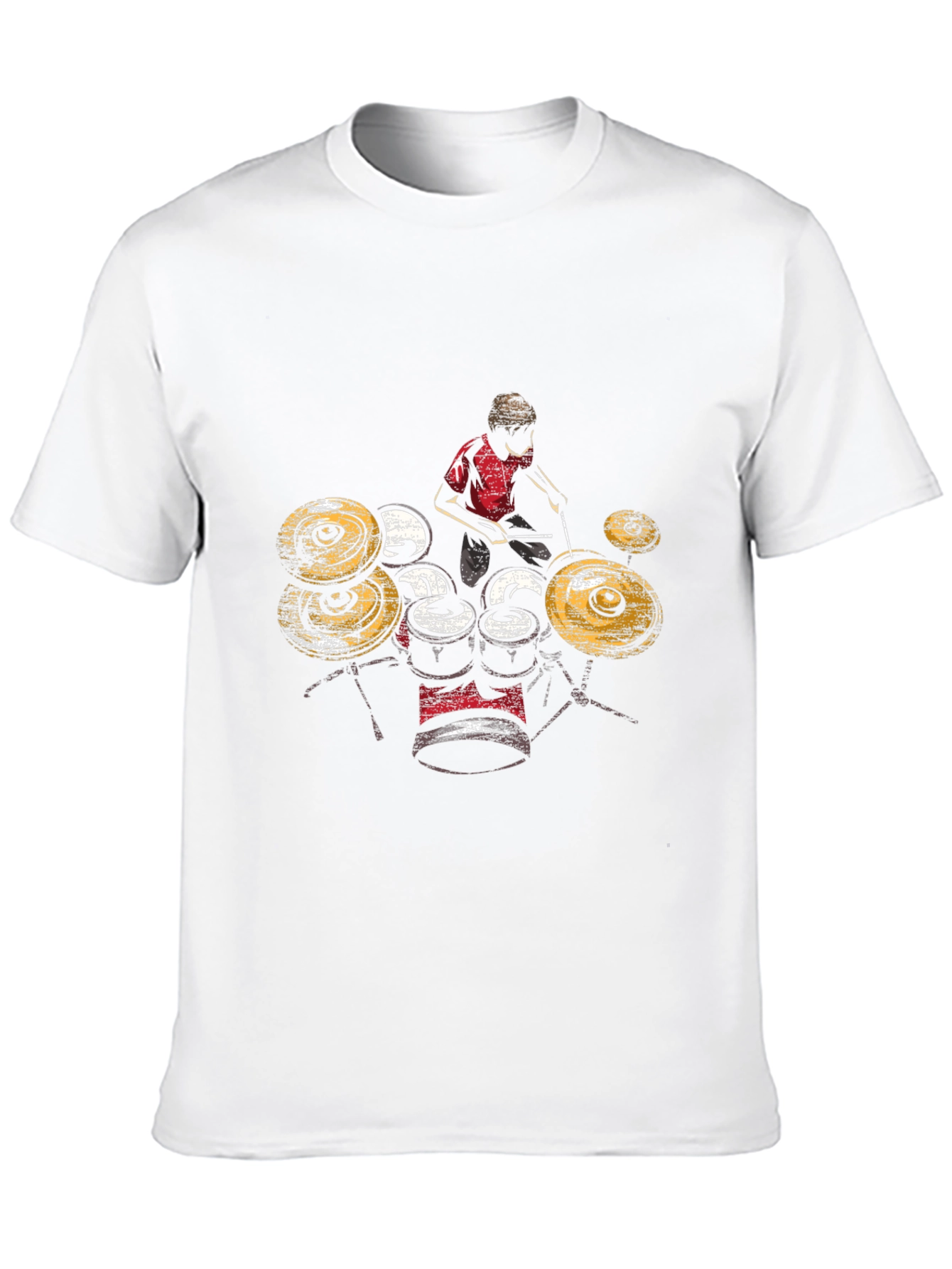 Drummer Graphic T-Shirt - Black Cotton Tee