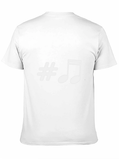 Musical Sharp Note Black T-Shirt