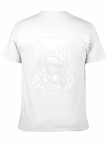 Skull with Top Hat Graphic Tee