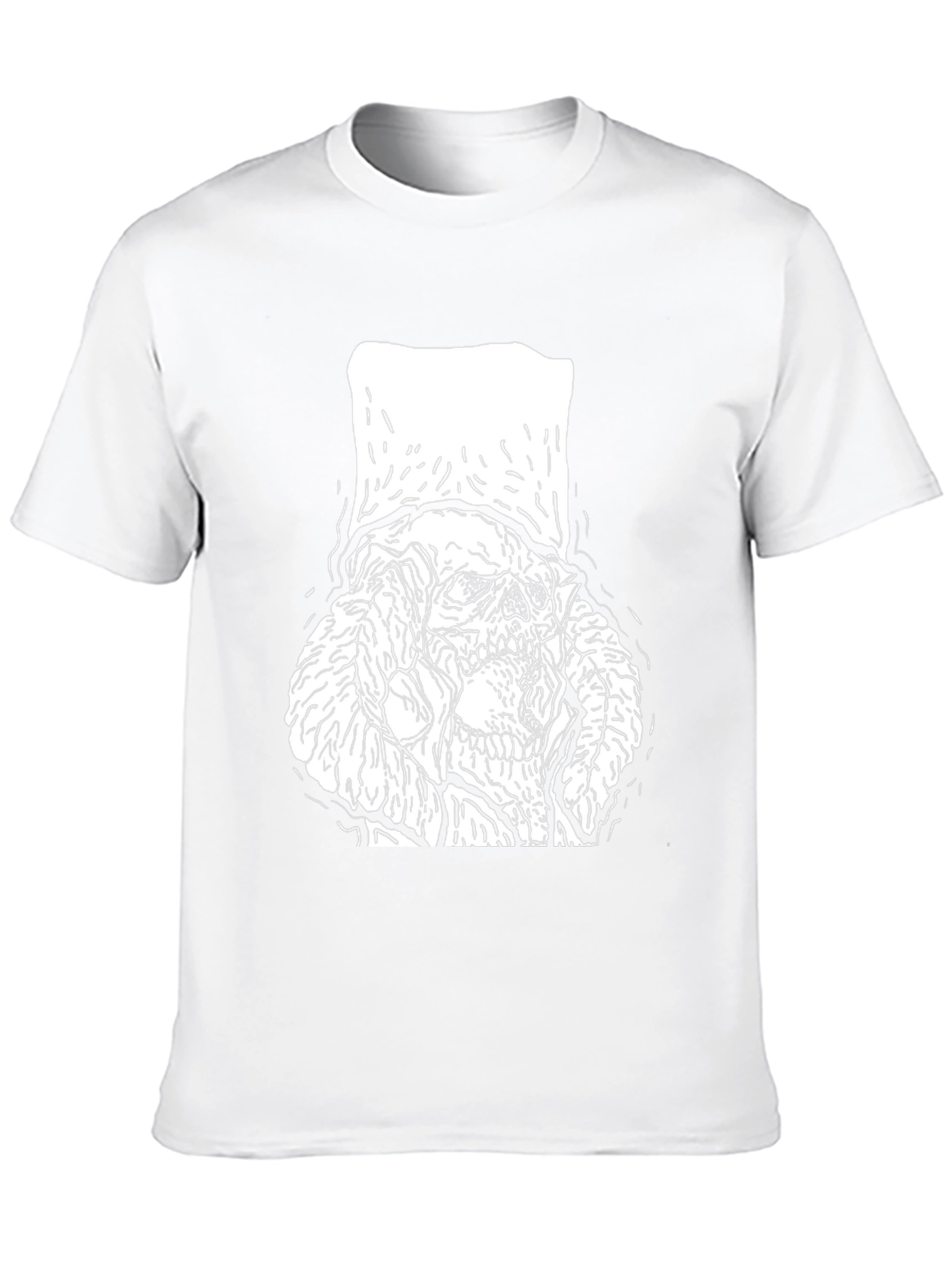 Skull with Top Hat Graphic Tee