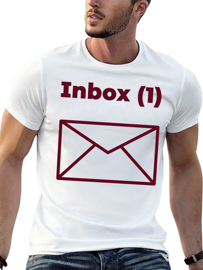 Inbox (1) T-Shirt - Funny Email Message Tee