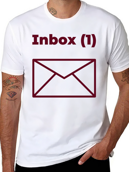 Inbox (1) T-Shirt - Funny Email Message Tee