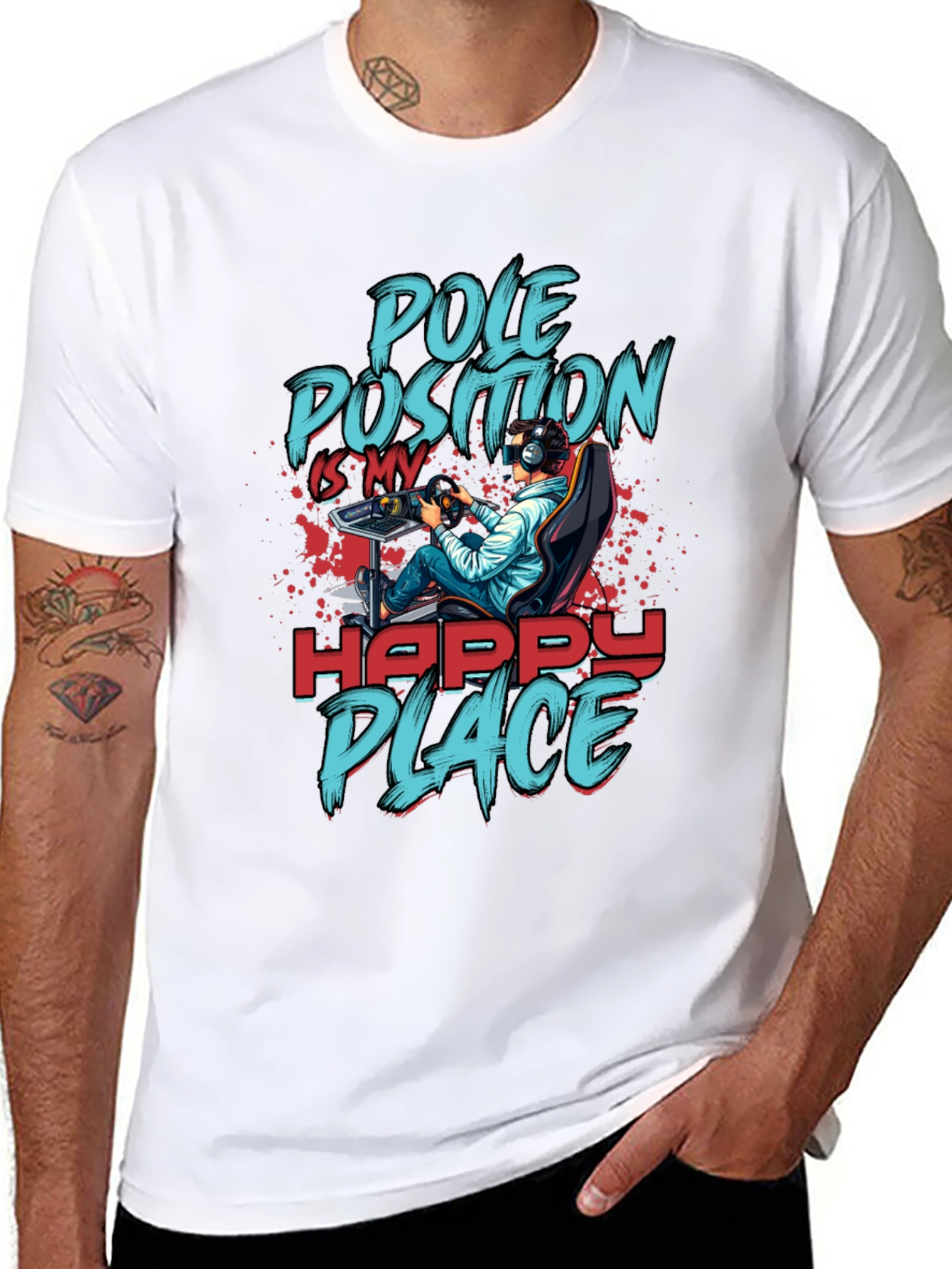 Pole Position Happy Place Gamer T-Shirt