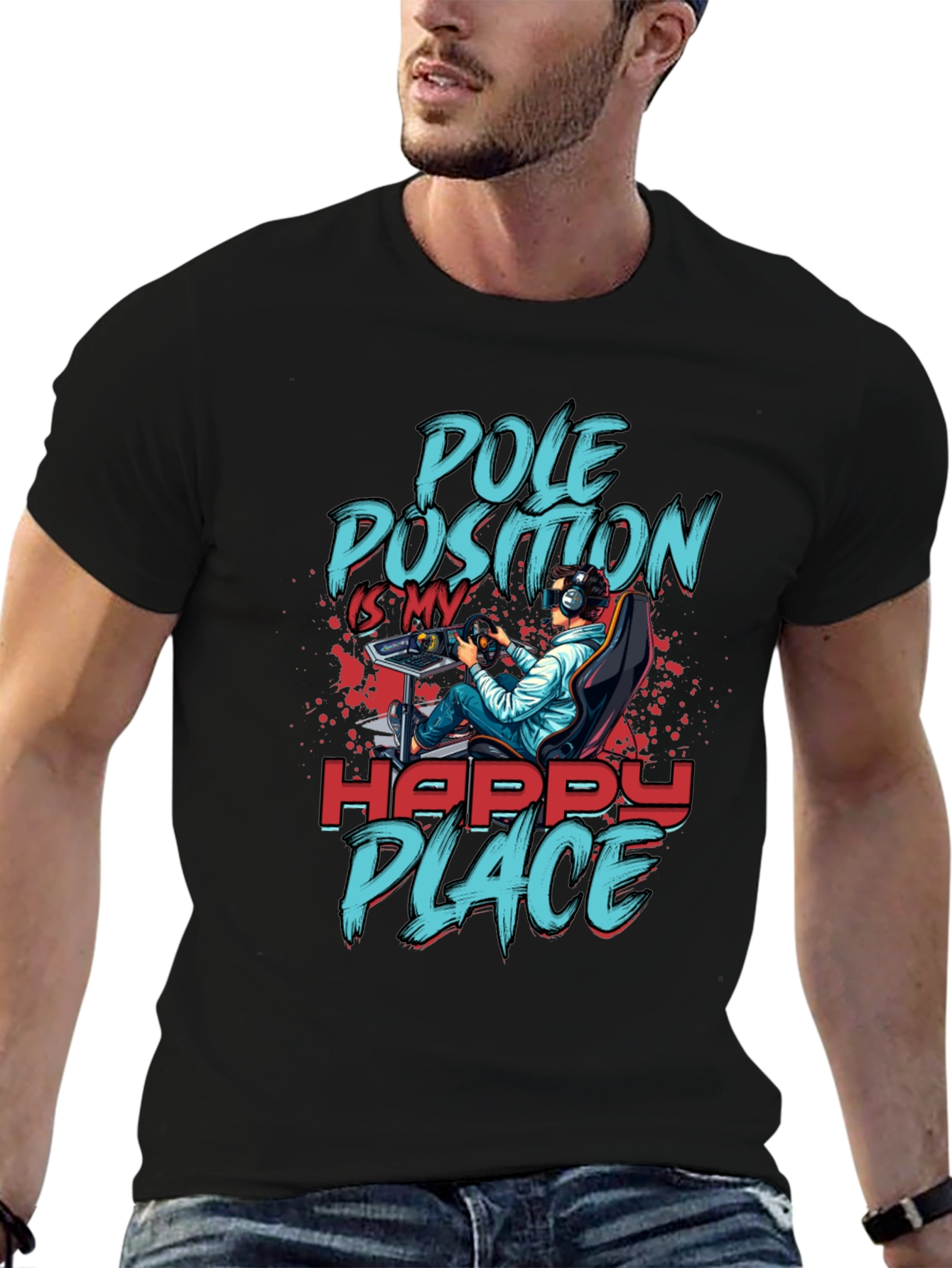 Pole Position Happy Place Gamer T-Shirt