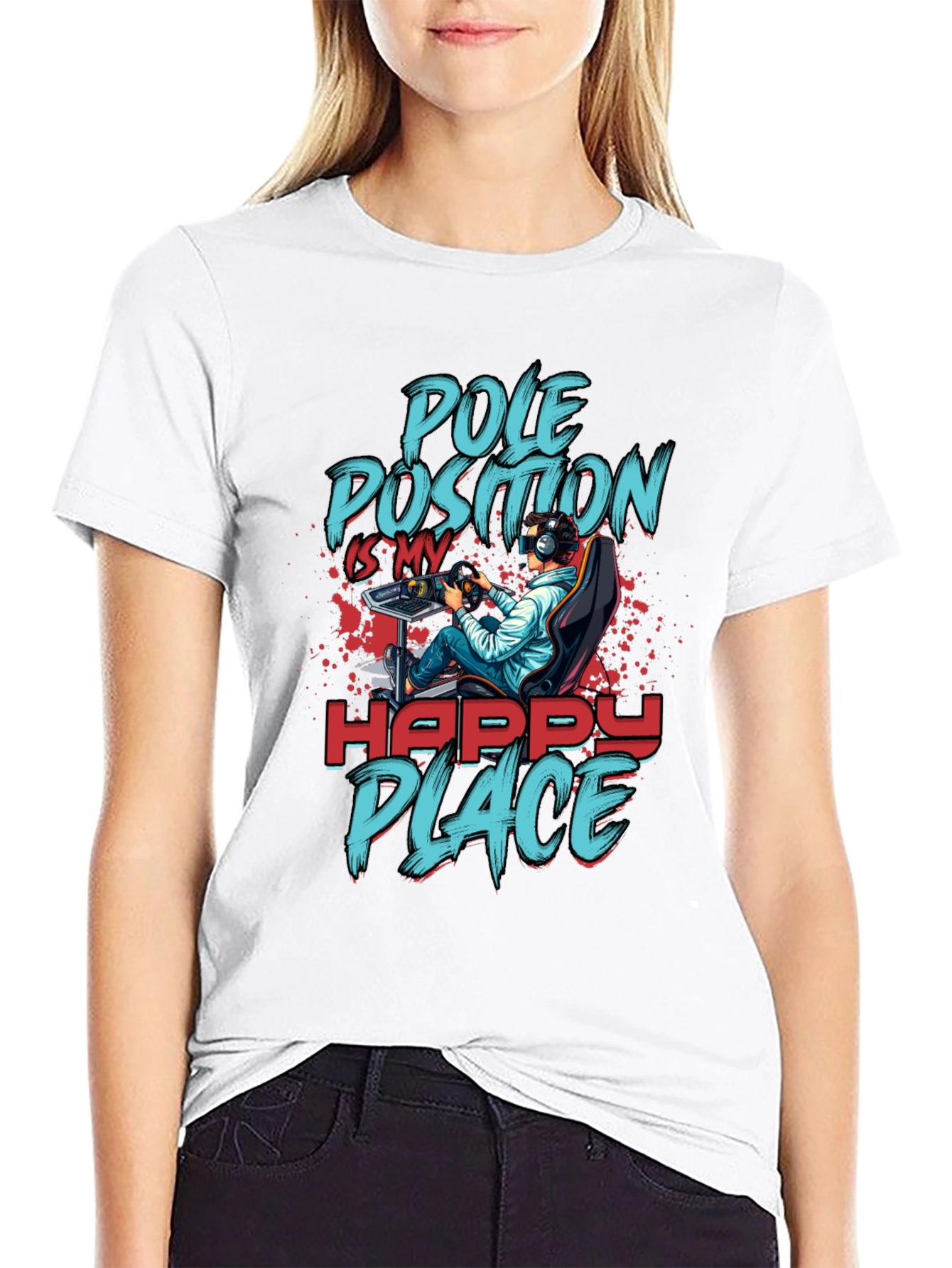 Pole Position Happy Place Gamer T-Shirt