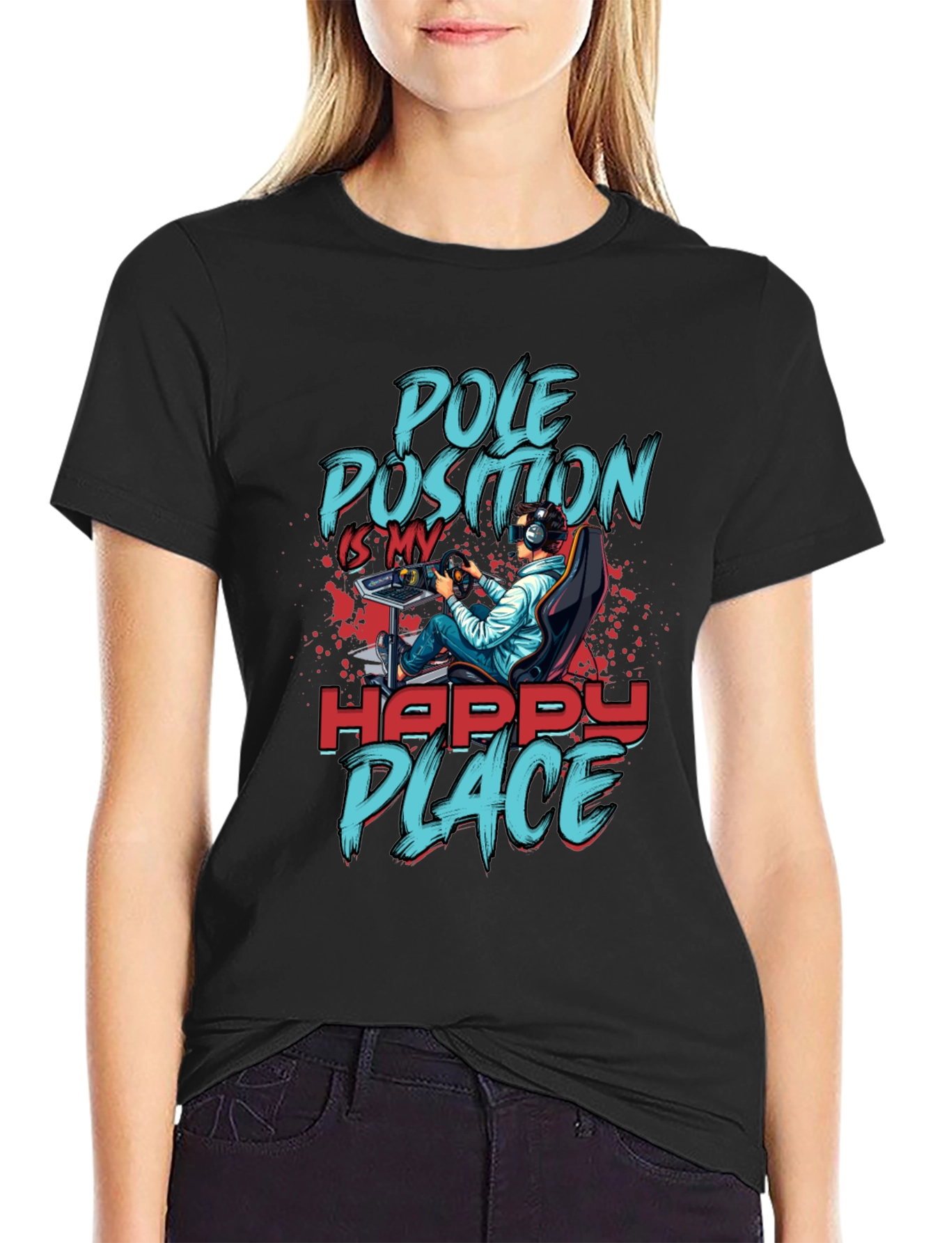 Pole Position Happy Place Gamer T-Shirt