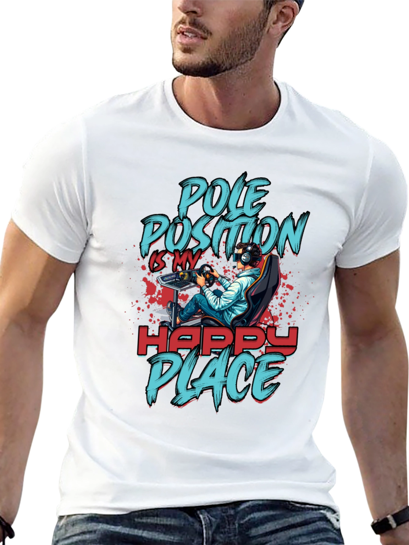 Pole Position Happy Place Gamer T-Shirt