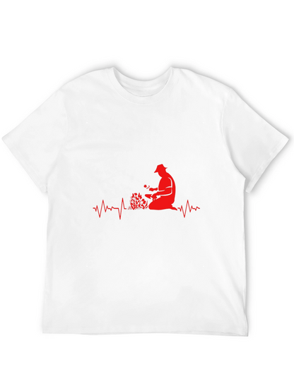 Gardener Heartbeat T-Shirt - Black Cotton Tee