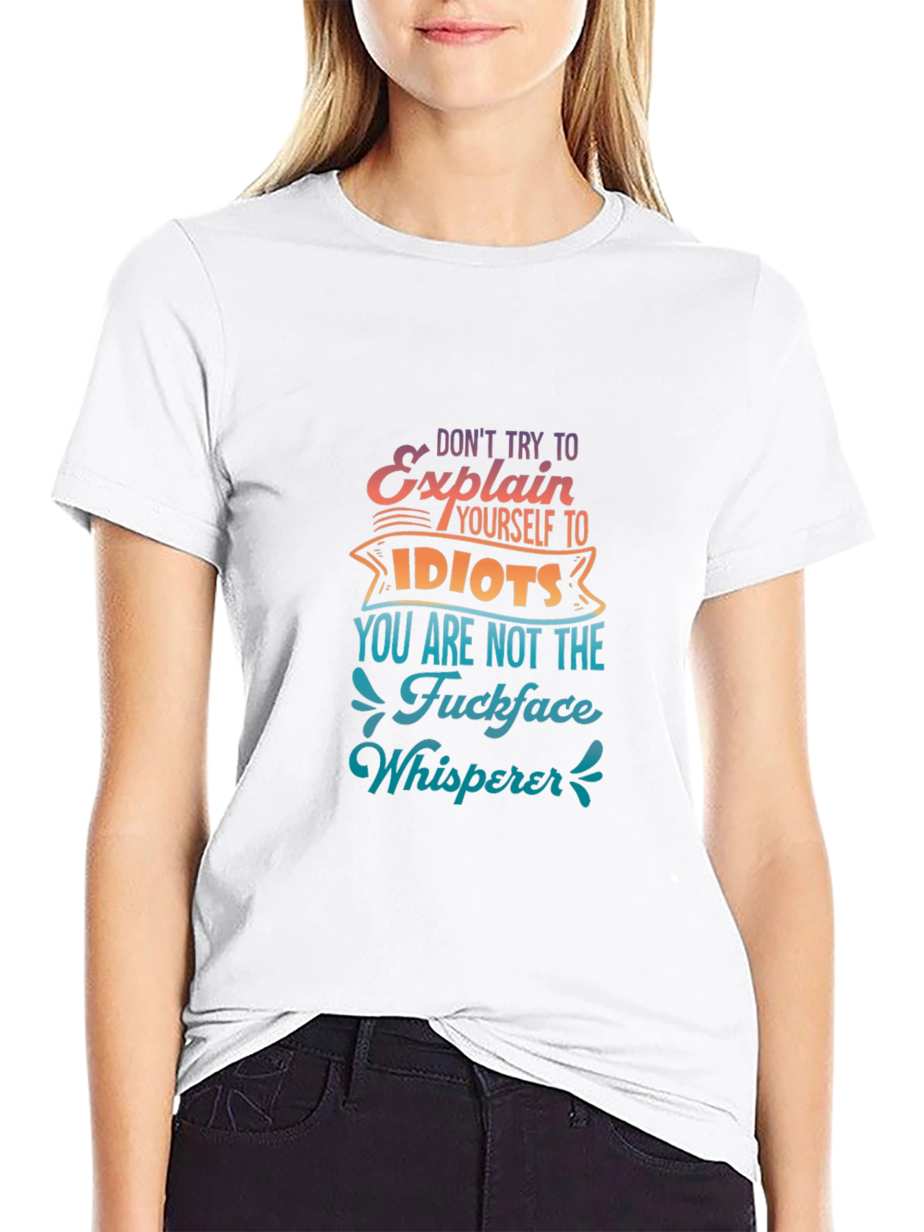 Dont Explain to Idiots Graphic Tee - Black
