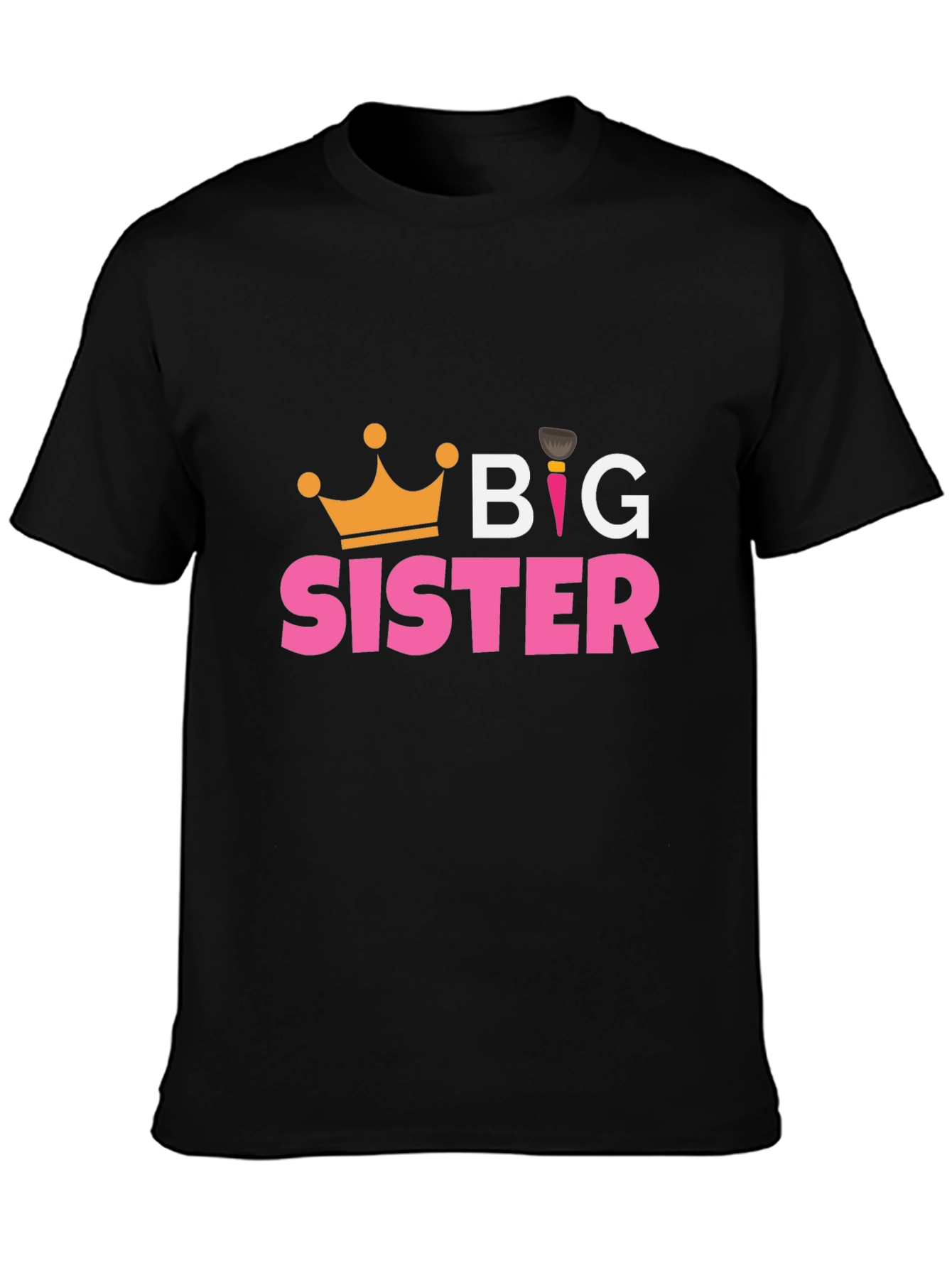 Big Sister T-Shirt - Cute Crown Design
