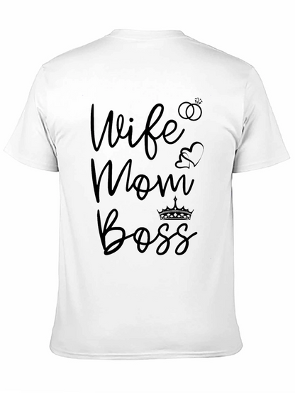 Wife Mom Boss Graphic T-Shirt - Stylish Womens Apparel