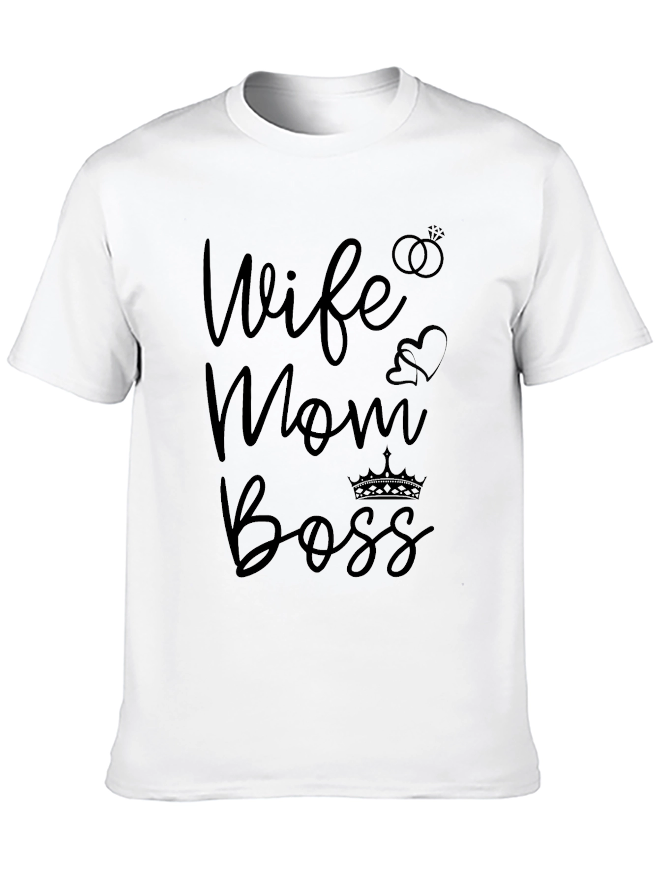 Wife Mom Boss Graphic T-Shirt - Stylish Womens Apparel
