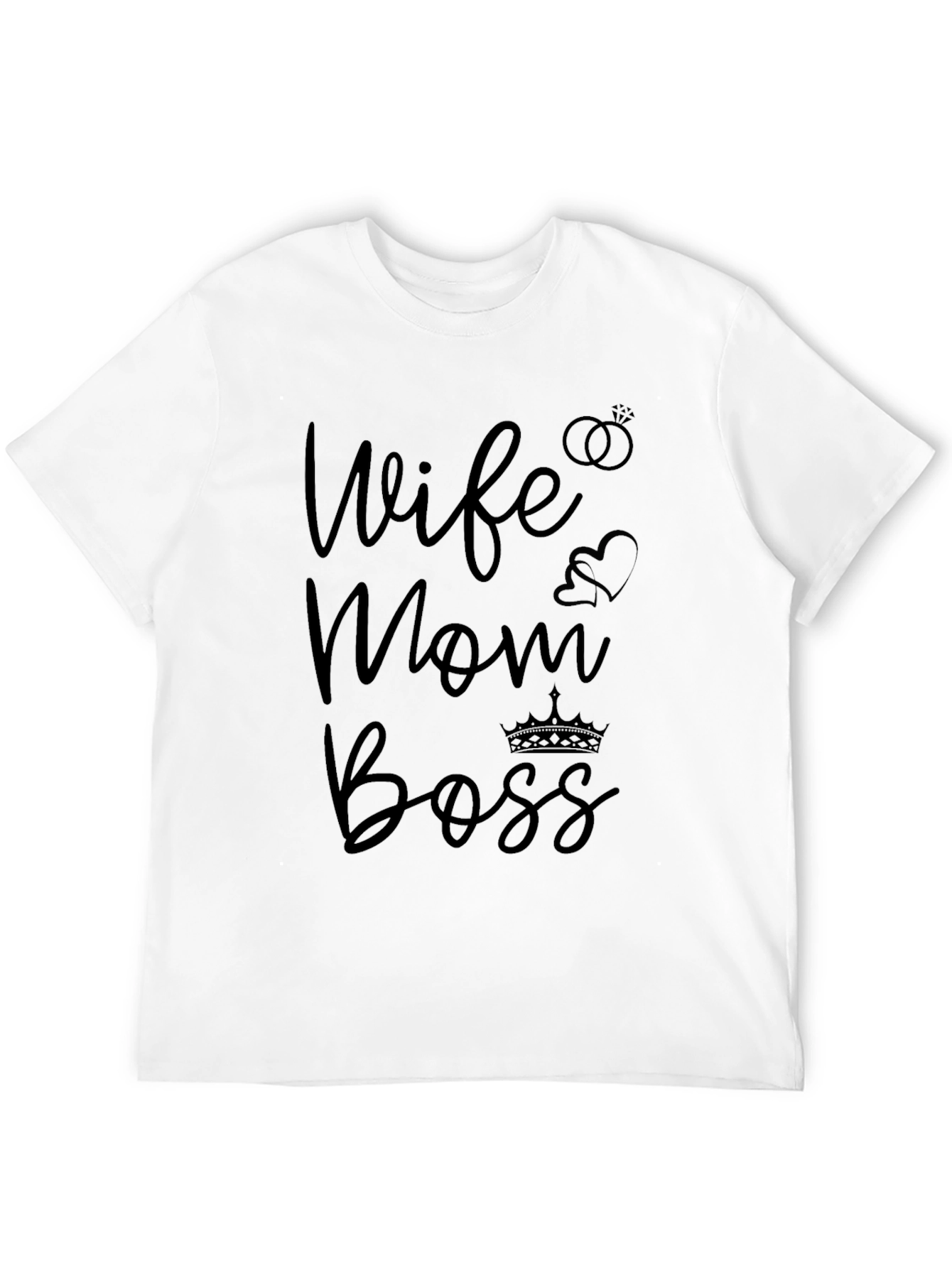 Wife Mom Boss Graphic T-Shirt - Stylish Womens Apparel