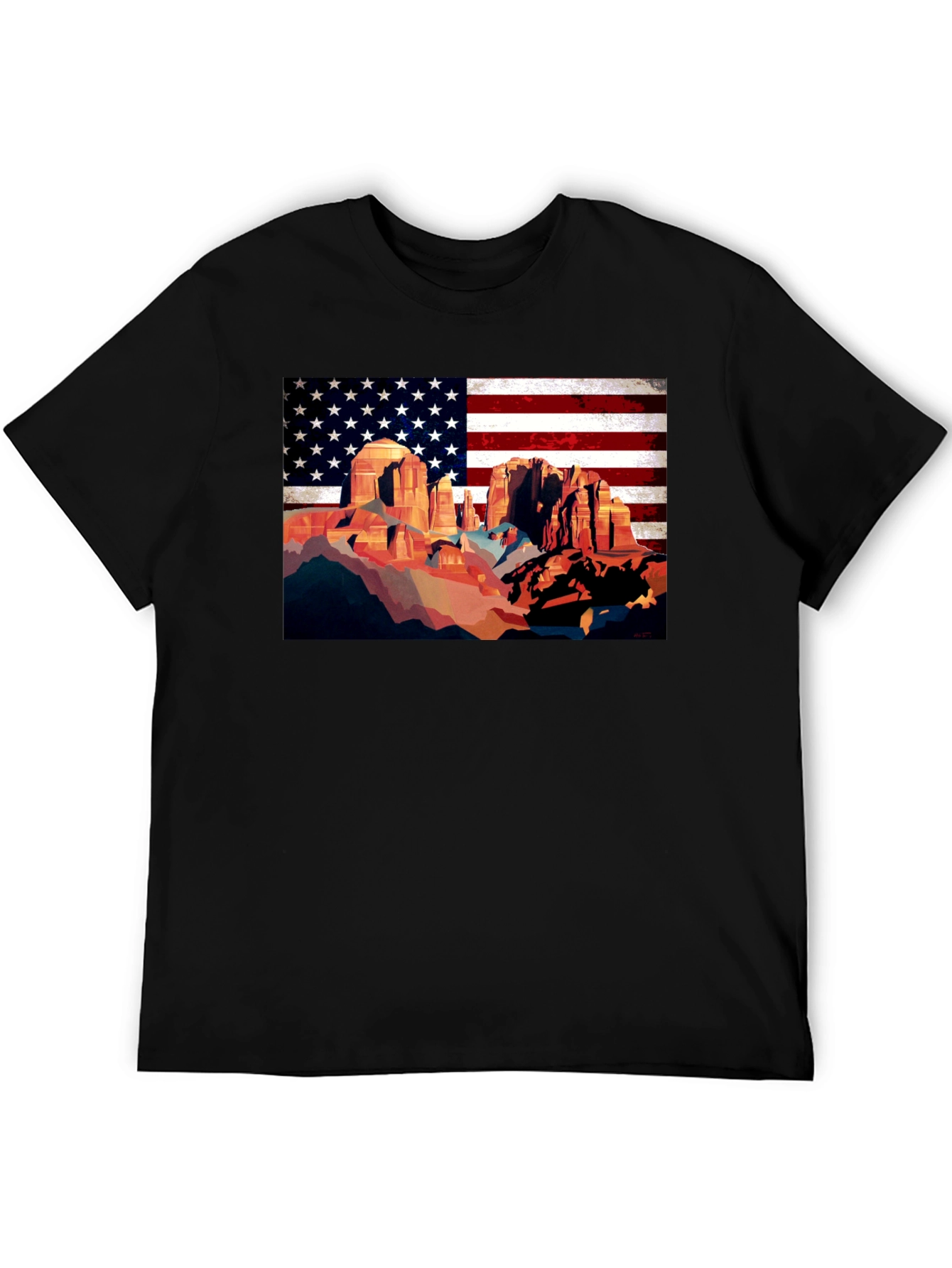 American Southwest Desert Scene Graphic Tee