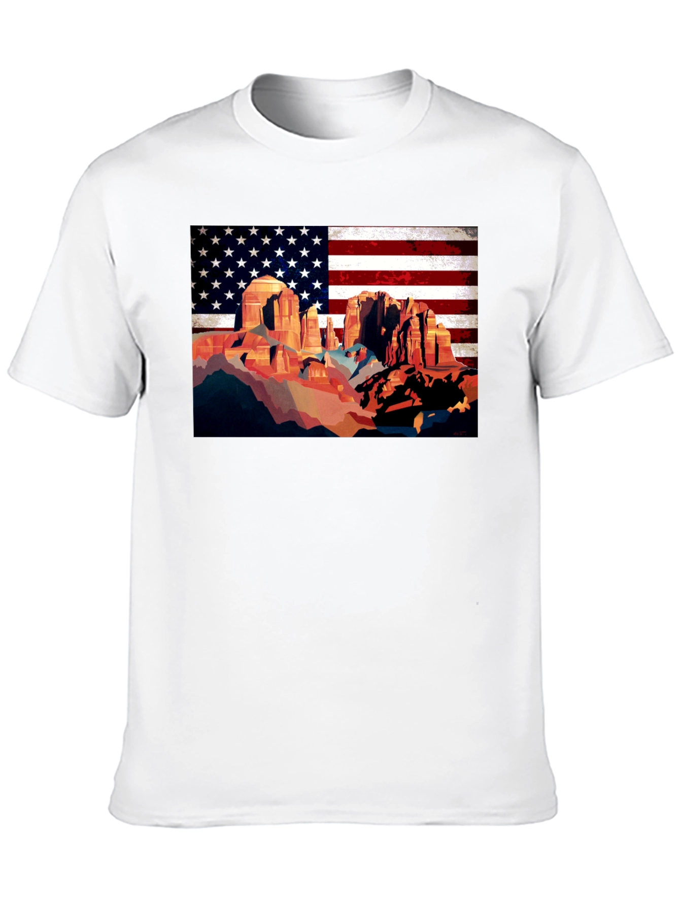 American Southwest Desert Scene Graphic Tee