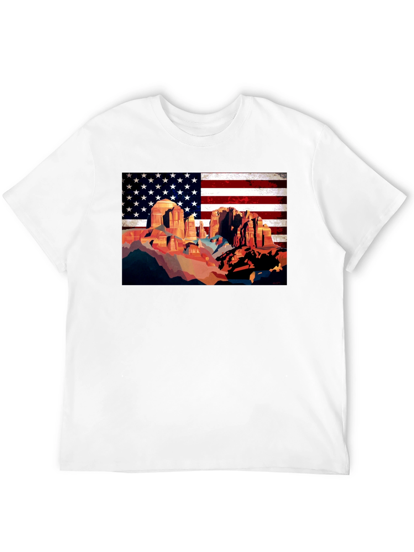 American Southwest Desert Scene Graphic Tee