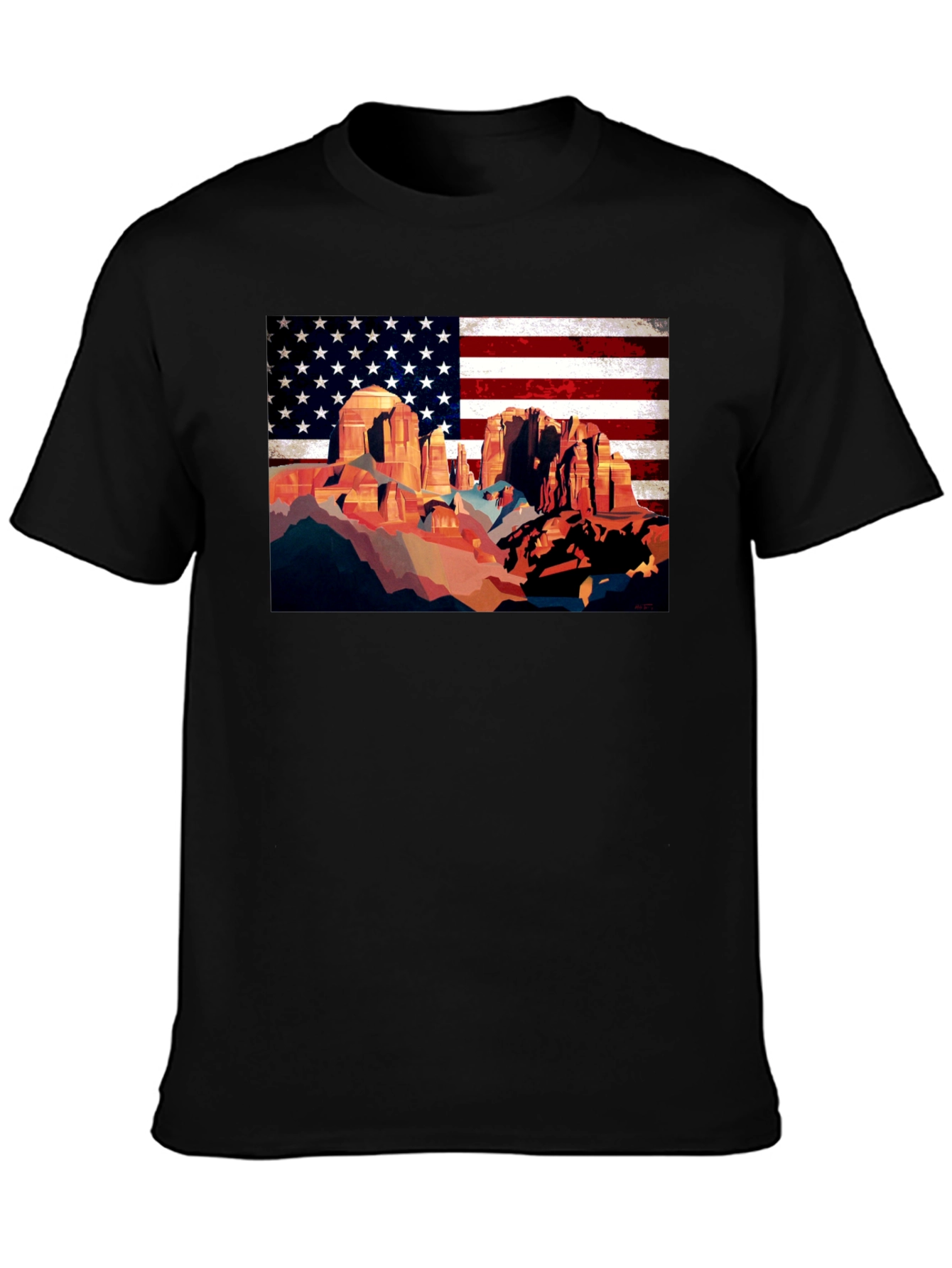 American Southwest Desert Scene Graphic Tee