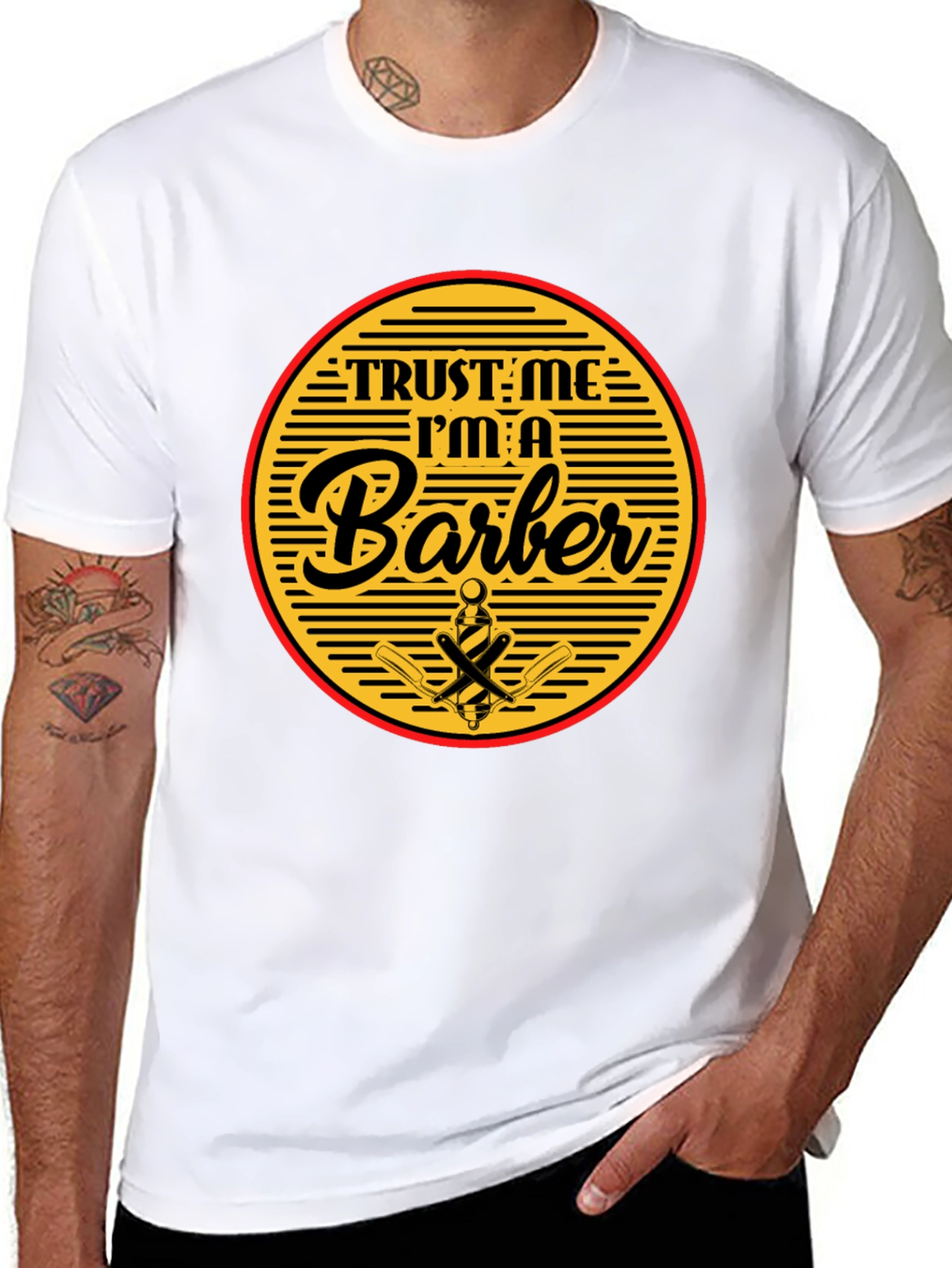 Trust Me Im A Barber Black T-Shirt