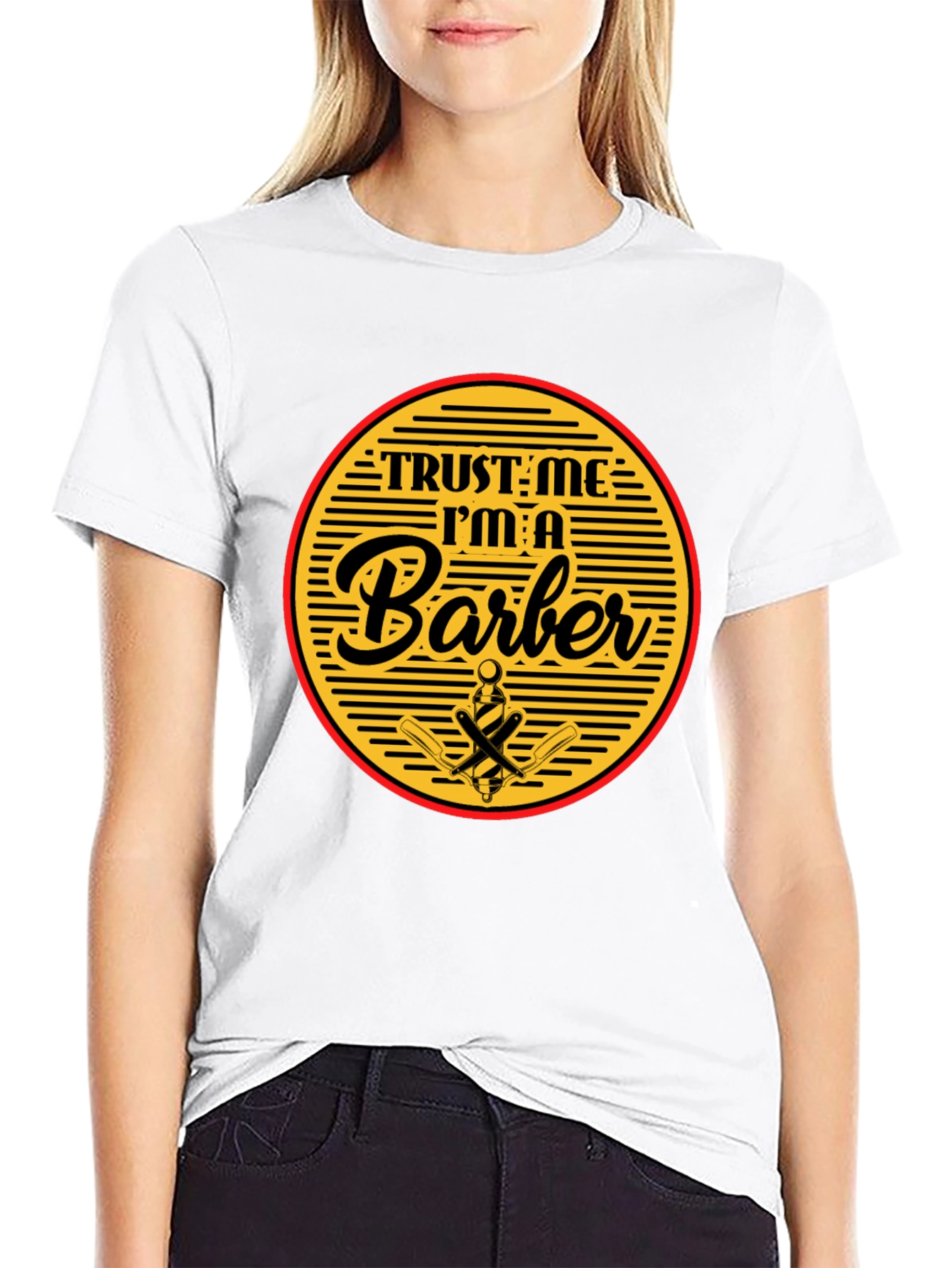 Trust Me Im A Barber Black T-Shirt