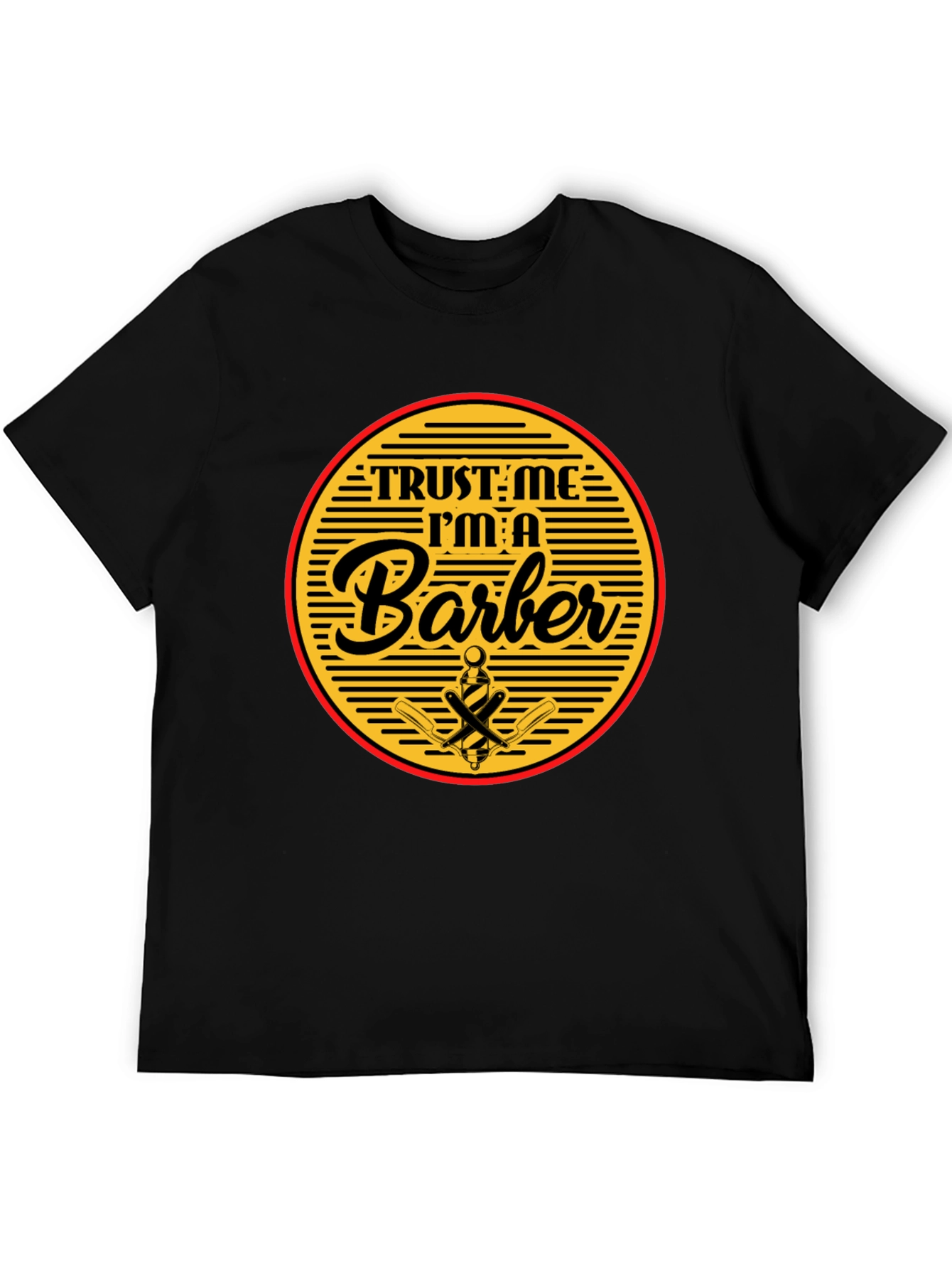 Trust Me Im A Barber Black T-Shirt