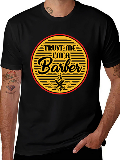 Trust Me Im A Barber Black T-Shirt