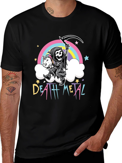 Death Metal Grim Reaper Unicorn T-Shirt