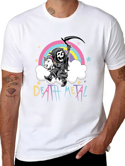 Death Metal Grim Reaper Unicorn T-Shirt
