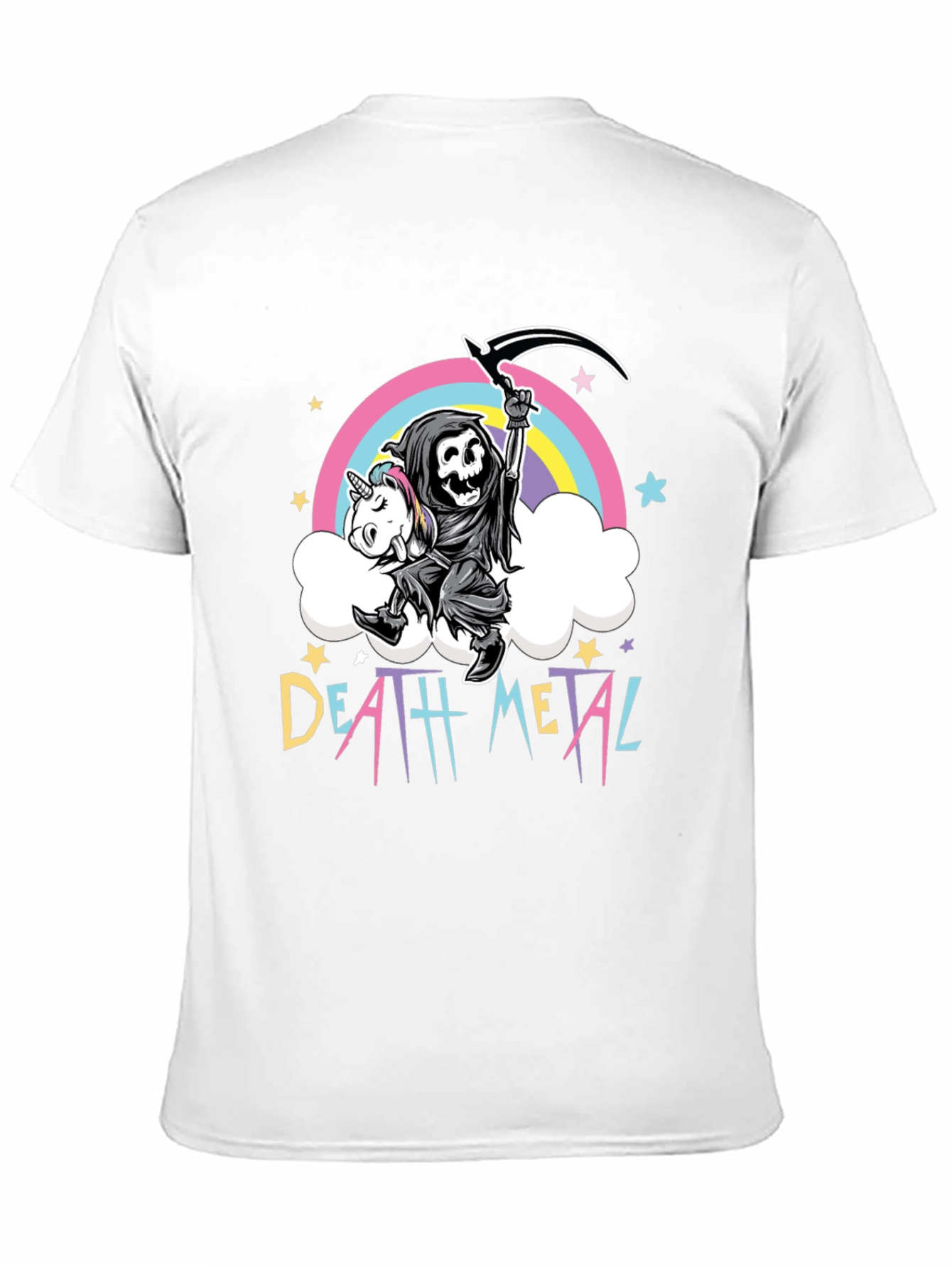Death Metal Grim Reaper Unicorn T-Shirt