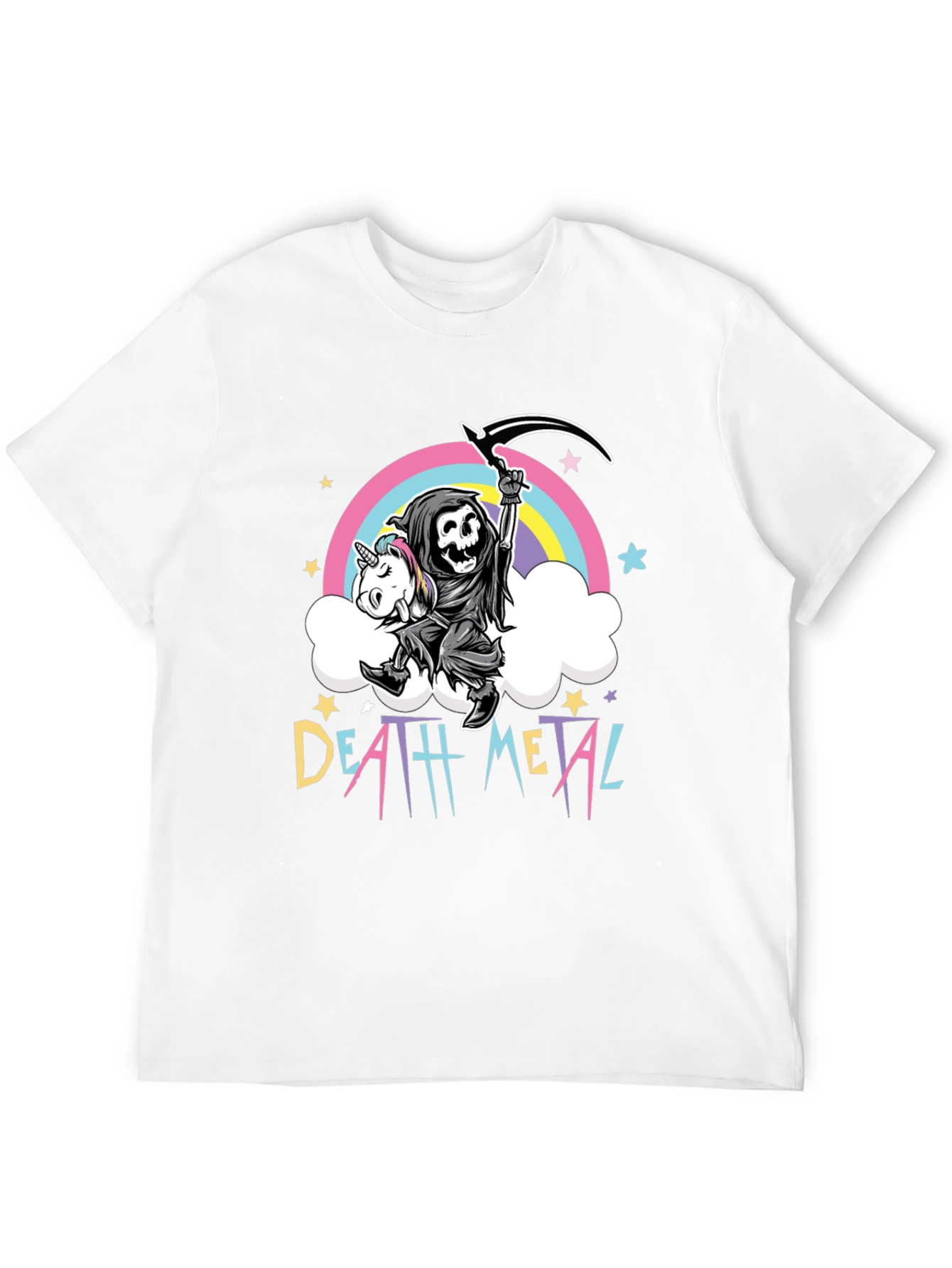 Death Metal Grim Reaper Unicorn T-Shirt