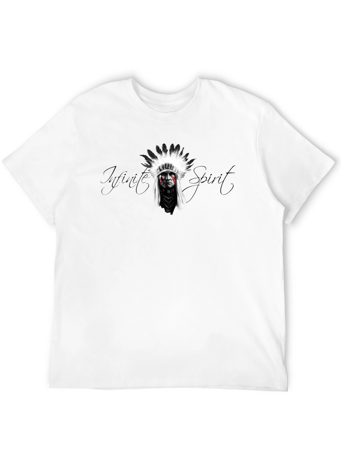 Mens Black T-Shirt - Infinite Spirit Graphic Tee