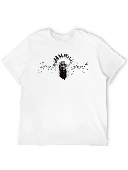 Mens Black T-Shirt - Infinite Spirit Graphic Tee