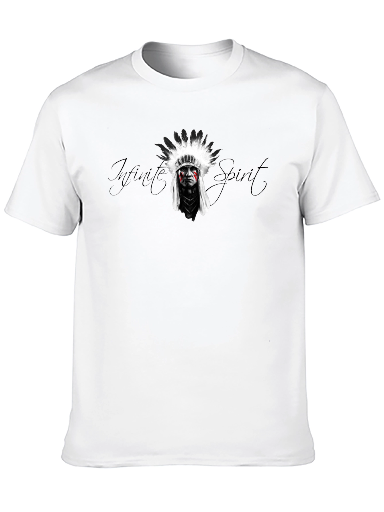 Mens Black T-Shirt - Infinite Spirit Graphic Tee