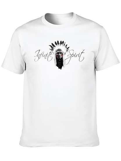 Mens Black T-Shirt - Infinite Spirit Graphic Tee