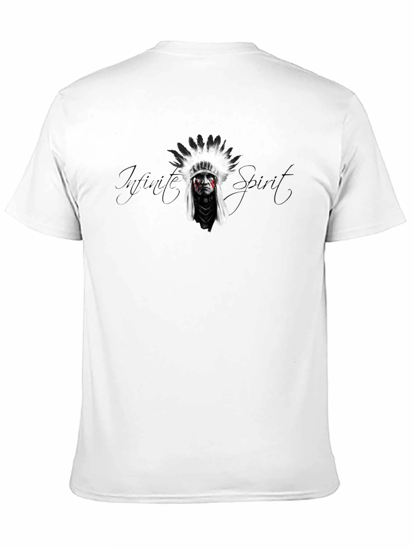 Mens Black T-Shirt - Infinite Spirit Graphic Tee