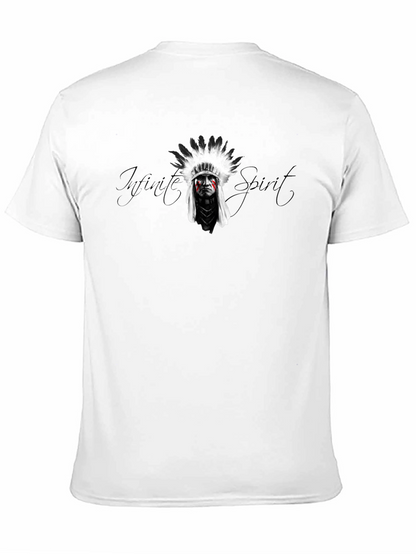 Mens Black T-Shirt - Infinite Spirit Graphic Tee