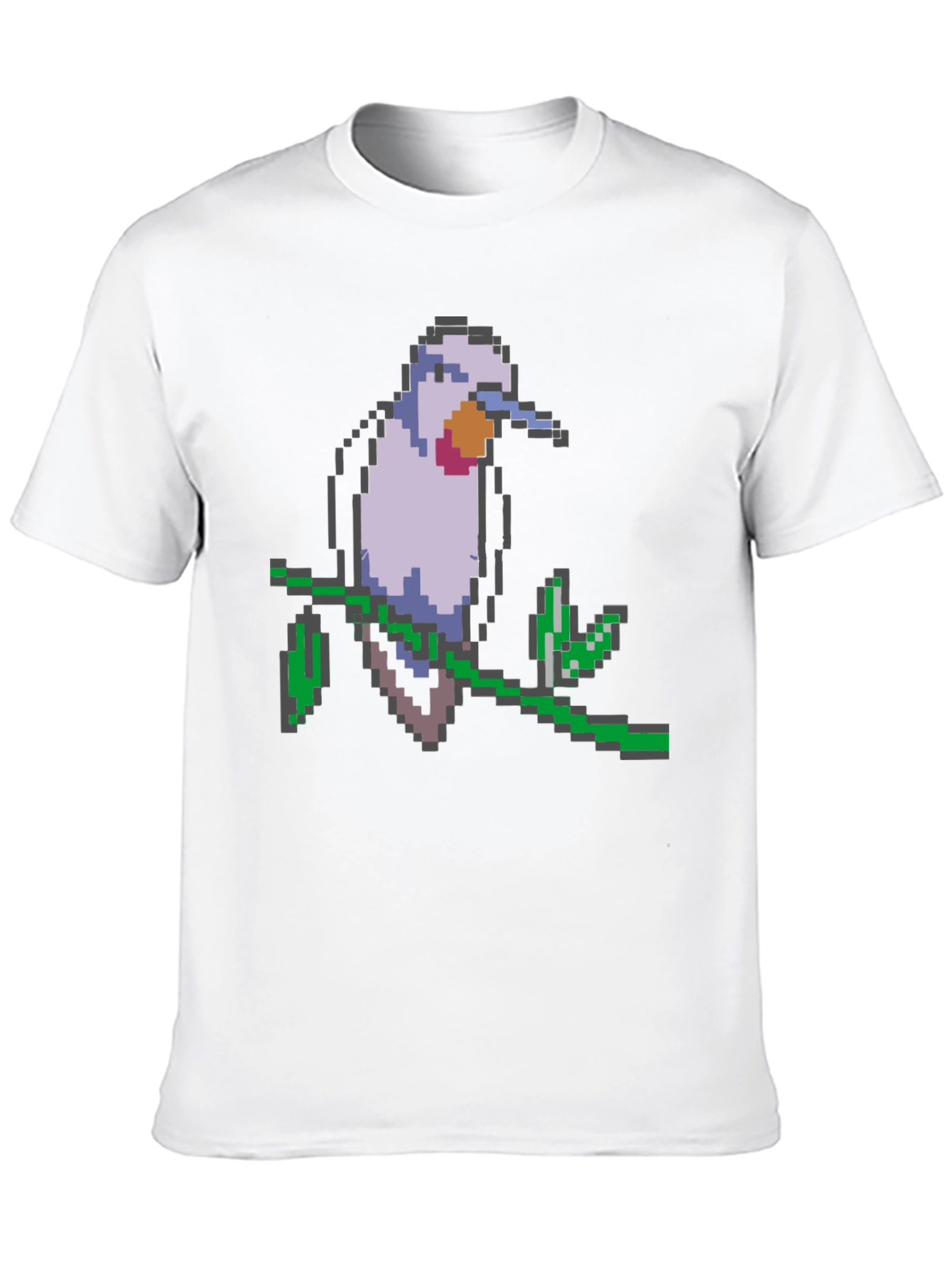 Pixel Bird Graphic Tee - Black T-Shirt