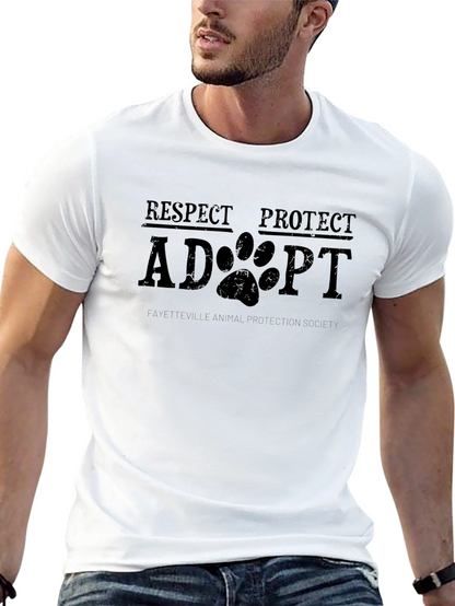 Respect Protect Adopt Animal Rescue T-Shirt